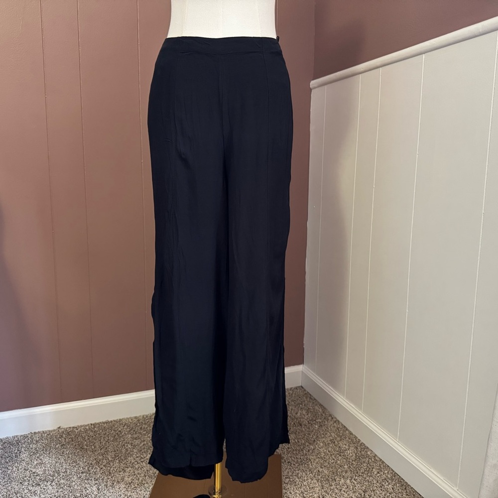 Free People Split Hem High Waisted Flare Pants